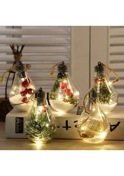 No.5 Tarzı LED Top Işıkları Noel Ağacı Düğün Ev Için Su Geçirmez Ev Kapalı Dekorasyon Şeffaf Noel Süs Plastik Ampul (Yurt Dışından)