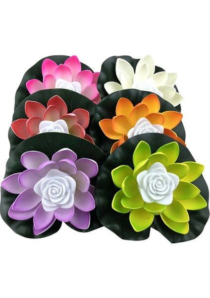 Beyaz 18CM Tarzı cm Yapay Yüzen Lotus Güneş Enerjili Gece Lambası LED Enerji Tasarruflu Lotus Lambası Bahçe Havuzu Gölet Çeşmesi Dekorasyonu (Yurt Dışından)