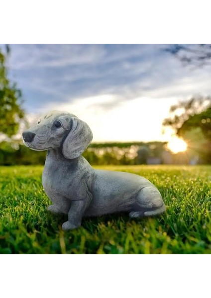No.1 Tarzı Köpek Heykeli Bahçe Dekorasyonu Dachshund ve Fransız Bulldog Reçine El Sanatları Köpek Sevgilisi Hediye Heykel Veranda Çim Avlu Ev Süsleme (Yurt Dışından) indirimleri