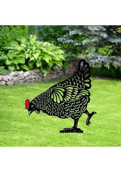 07-3 Adet Tarzı Lawken Dekorasyon Akrilik Çiftlik Hayvanı Tavuk Ev Açık Veranda Bahçe Zemin Dekorasyon Bahçe Dekorasyon Işaretleri (Yurt Dışından) fiyatları
