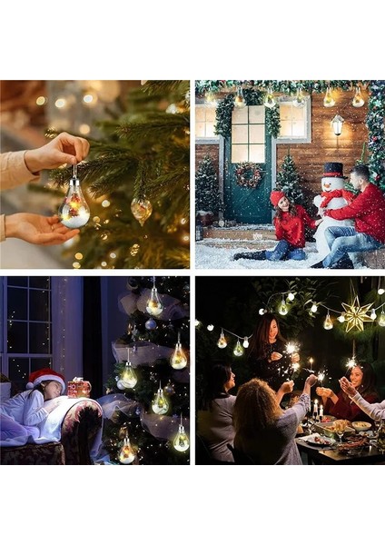 No.5 Tarzı LED Top Işıkları Noel Ağacı Düğün Ev Için Su Geçirmez Ev Kapalı Dekorasyon Şeffaf Noel Süs Plastik Ampul (Yurt Dışından)