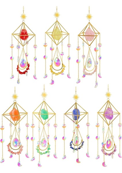 No.3 Tarzı Kristal Rüzgar Çanı Kristal Rüzgar Çanı Güneş Işığı Yakalayıcı Kolye Dream Catcher Kaplama Açık Kapalı Için Renkli Asılı Damla Yeni (Yurt Dışından) modelleri