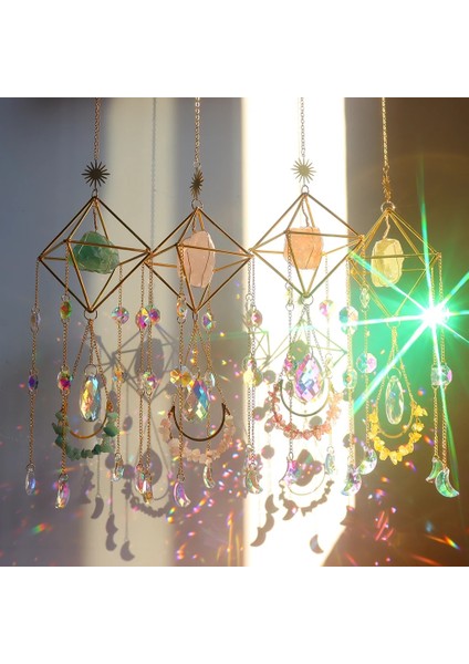 No.3 Tarzı Kristal Rüzgar Çanı Kristal Rüzgar Çanı Güneş Işığı Yakalayıcı Kolye Dream Catcher Kaplama Açık Kapalı Için Renkli Asılı Damla Yeni (Yurt Dışından) indirimleri