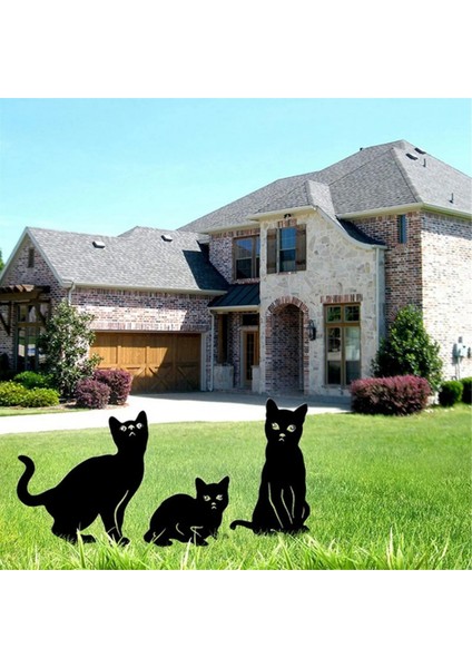 No.2 Tarzı Bahçe Kedi Kazıkları Akrilik Kedi Siluetleri Dekorasyon Su Geçirmez Hava Koşullarına Dayanıklı Kedi Yard Sanat Avlular Arka Bahçeler Çimenler (Yurt Dışından) modelleri