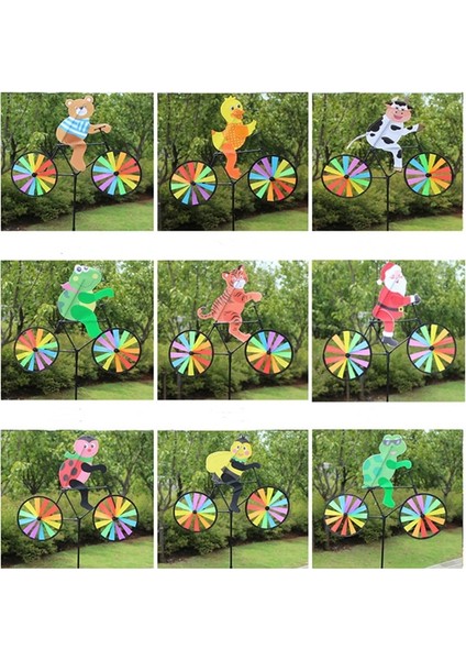 Bir Stil Dıy Yel Değirmeni Hayvan Bisiklet Rüzgar Er Whirligig Bahçe Çim Dekoratif Aletler Çocuklar Açık Oyuncaklar Tavşan Arı Kaplan Bisiklet (Yurt Dışından) fiyatları