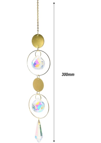 Ay Güneş 03 Stili Kristal Rüzgar Çanları Yıldız Ay Güneş Sanat Kolye Kristal Asılı Dıy El Yapımı Açık Bahçe Pencere Düğün Odası Ev Dekorasyonu (Yurt Dışından)