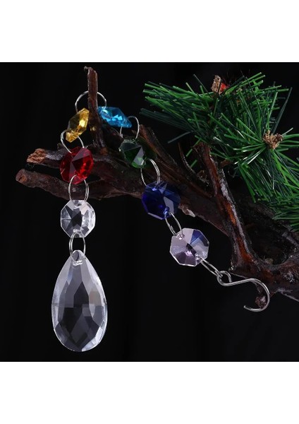 D Stili Dıy Kristal Güneş Yakalayıcılar Avize Kristaller Top Prizma Kolye Gökkuşağı Maker Asılı Çakra Cascade Sunburst (Yurt Dışından)