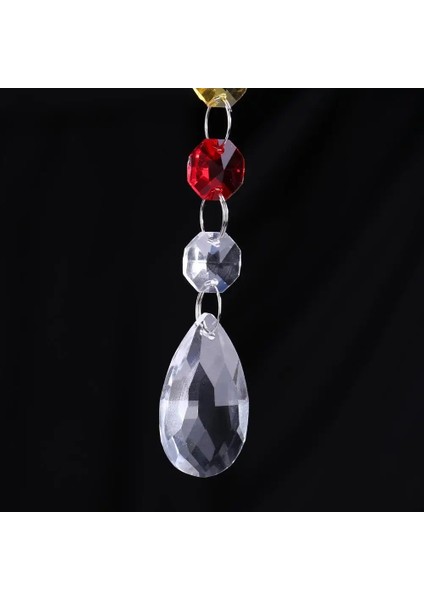 D Stili Dıy Kristal Güneş Yakalayıcılar Avize Kristaller Top Prizma Kolye Gökkuşağı Maker Asılı Çakra Cascade Sunburst (Yurt Dışından)
