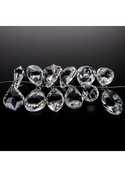 24'lü H&d Paketi Şeffaf Kristal Suncatcher Avize Aydınlatma Damlaları Kolye Topları Prizmalar Asılı Cam Prizmalar Parçaları Ev Dekorasyonu (Yurt Dışından) fırsatları