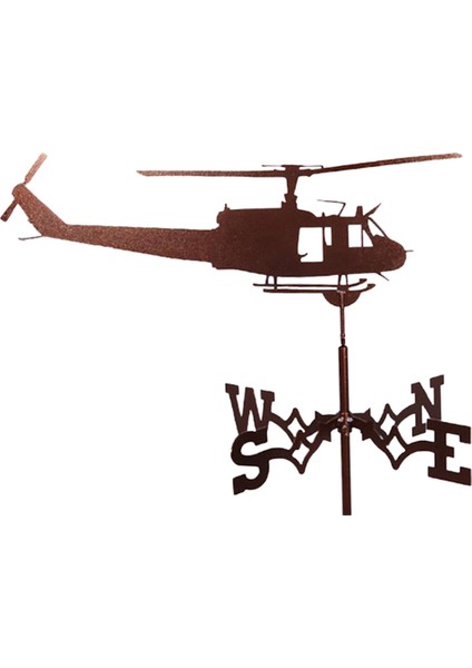 Helikopter Tarzı Rüzgar Gülü Rüzgar Kanatları Çatılar Retro Bahçe Kazık Rüzgar Gülü Ölçüm Aletleri Açık Çatı Dekorasyon Mimari Dekor El Sanatları (Yurt Dışından)