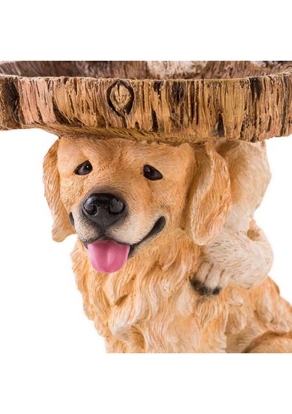 Bir Stil Oynak Bahçe Köpek Heykelleri Yavru Kuş Banyosu Polyresin Antika Bahçe Kuş Banyosu Ev Bahçe Yard Hayvan Heykelleri Süsler (Yurt Dışından) modelleri