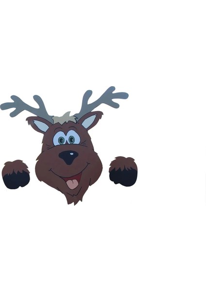 Bir Stil Büyüleyici Noel Röntgenci Noel Baba Bahçe Çiti Ev Dekorasyonu Noel Baba'nın Elk'inde Peeks Park Çitleri Için Süsler Asma (Yurt Dışından) indirimleri