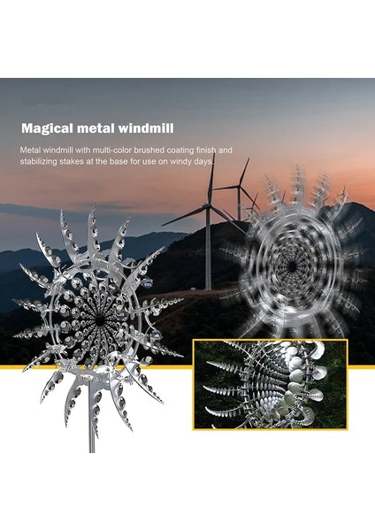 Siyah Stil Benzersiz ve Büyülü Metal Yel Değirmeni Açık Rüzgar Rüzgarları Rüzgar Yakalayıcılar Yard Veranda L Tente Bahçe Dekorasyonu (Yurt Dışından) fırsatları