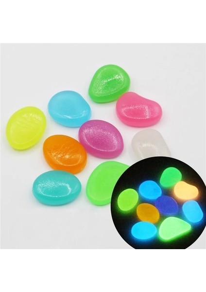 No.4 Tarzı 25 Adet Karanlıkta Glow Bahçe Çakıllar Parlayan Taşlar Yürüyüş Yolları Için Kayalar Bahçe Yolu Veranda Çim Bahçe Yard Dekor Aydınlık Taşlar Adet (Yurt Dışından)