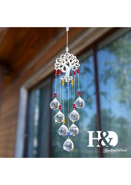 H & D Kristal Hayat Ağacı Güneş Yakalayıcılar Gökkuşağı Yapıcı Asılı Kristal Top Kolye Ev Bahçe Sundurma Pencere Dekor Için Noel Hediyesi (Yurt Dışından) fırsatları