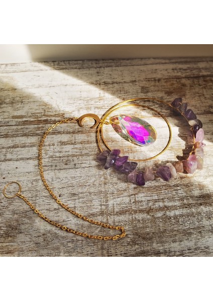 Güneş Yakalayıcı M0818 Stili Güneş Yakalayıcı Kristal Asılı Cam Prizmalar Bahçe Dekorasyonu Açık Noel Kristal Ev Dekorasyonu Rüzgar Çanları Suncatcher (Yurt Dışından)