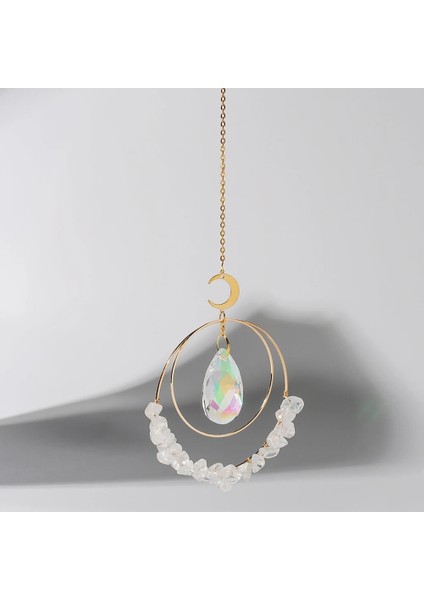 Güneş Yakalayıcı M0818 Stili Güneş Yakalayıcı Kristal Asılı Cam Prizmalar Bahçe Dekorasyonu Açık Noel Kristal Ev Dekorasyonu Rüzgar Çanları Suncatcher (Yurt Dışından)