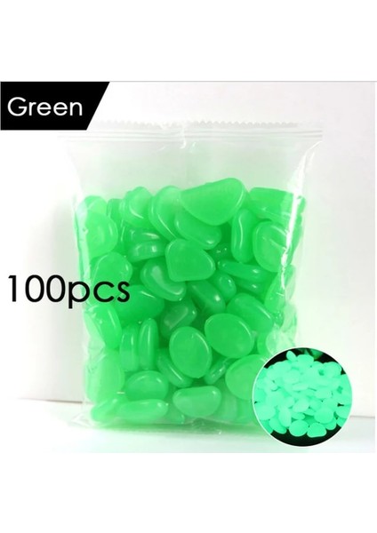 Yeşil Stil 300 Adet Karanlık Bahçede Parlayan Taşlar Yürüyüş Yolları Için Işıklı Çakıllar Bitkiler Akvaryum Dekoru Parlayan Taşlar Bahçe Dekorasyonu (Yurt Dışından)