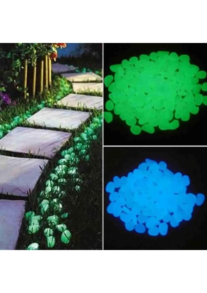Yeşil Stil 300 Adet Karanlık Bahçede Parlayan Taşlar Yürüyüş Yolları Için Işıklı Çakıllar Bitkiler Akvaryum Dekoru Parlayan Taşlar Bahçe Dekorasyonu (Yurt Dışından) fiyatları