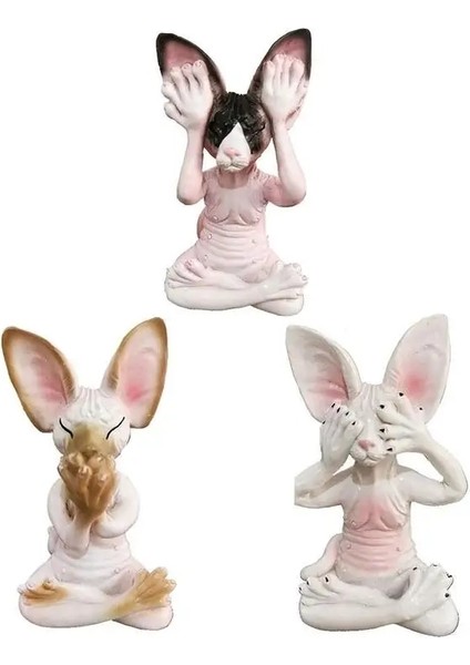 A1 Stili Kaprisli Buda Kedi Heykelcik Meditasyon Yoga Mutlu Kedi Duvar Süsü Heykeller Açık Bahçe Küçük Keşiş Heykelleri Figürler (Yurt Dışından)