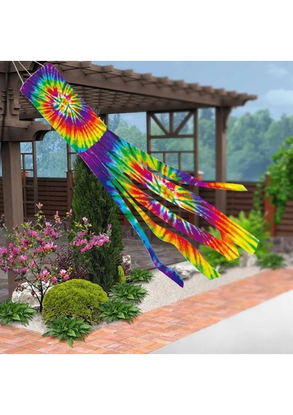 Bir Stil Gökkuşağı Rüzgar Çorabı Bayrak Vane Ev Havacılığı Asılı Dekorasyon Göstergesi Izleme Ölçümü Tüm Hava Durumu Bahçe Rüzgar Çorabı (Yurt Dışından)