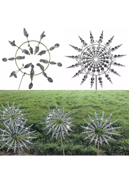Pembe Stil Benzersiz ve Büyülü Metal Yel Değirmeni Açık Rüzgar Rüzgarları Rüzgar Yakalayıcılar Yard Metal Yel Değirmeni Bahçe Dekorasyonu (Yurt Dışından)