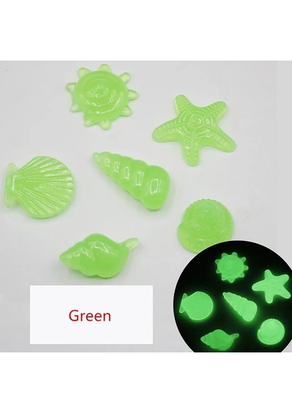 H0001-4 Stili 25 Adet Adet Karanlık Taşlarda Glow Denizyıldızı Coell Şekilli Dekoratif Bahçe Akvaryum Balık Tankı Havuz Manzara Aydınlık Taş (Yurt Dışından)