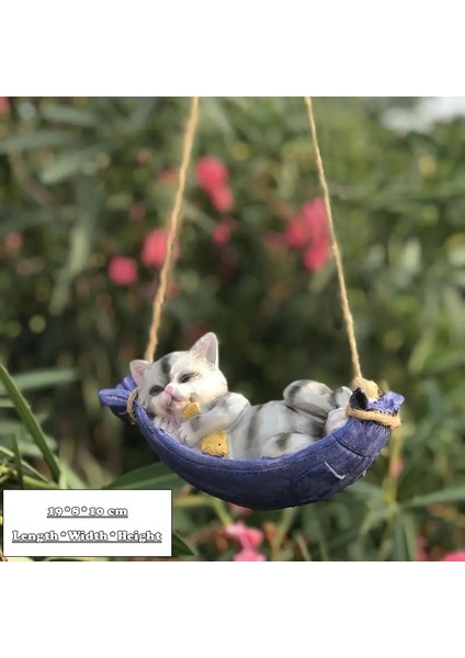 Kedi A Stili Yaratıcı Sevimli Kurbağalar Kedi Köpek Reçine Yalan Noel Baba Heykeli Bahçe Ağaç Üzerinde Asmak Dekoratif Kolye Kapalı Açık Dekor Süsleme (Yurt Dışından)