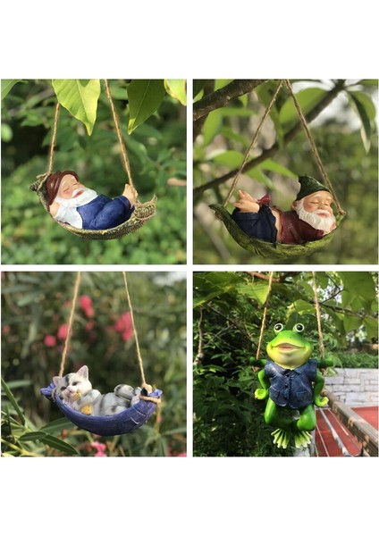 Kedi A Stili Yaratıcı Sevimli Kurbağalar Kedi Köpek Reçine Yalan Noel Baba Heykeli Bahçe Ağaç Üzerinde Asmak Dekoratif Kolye Kapalı Açık Dekor Süsleme (Yurt Dışından) fırsatları