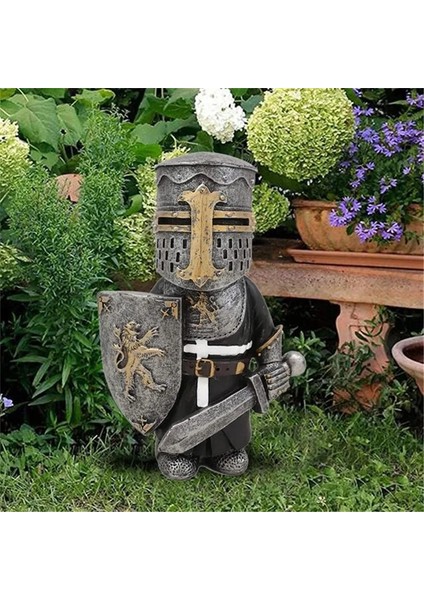 No.3 Tarzı 1 Adet Bahçe Görevlisi Şövalye Heykeli Reçine Cüce Koruma Zırhı Minyatür Şövalyeler Heykel Bahçe Açık Templar Gotik Dekor (Yurt Dışından)