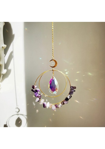 Güneş Yakalayıcı M0790 Stili Güneş Yakalayıcı Kristal Asılı Cam Prizmalar Bahçe Dekorasyonu Açık Noel Kristal Ev Dekorasyonu Rüzgar Çanları Suncatcher (Yurt Dışından)