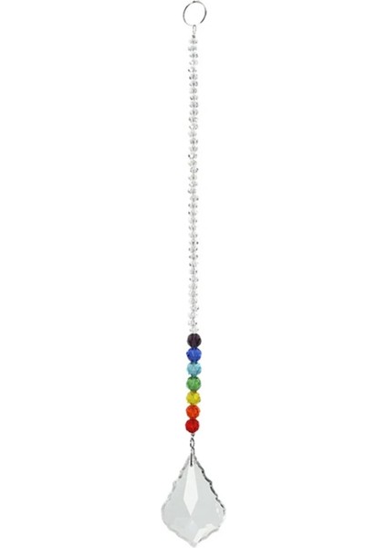 C 240MM Stili Çakra Kristal Avize Gökkuşağı Prizma Rüzgar Çanları Kolye Gökkuşağı Yapıcı Asılı Çakra Çağlayan (Yurt Dışından)