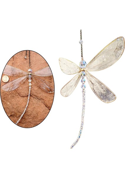 Dragonfly Crystal, Dragonfly Pencere Asılı Dekor, Veranda Bahçe Çim Için Kristal Dragonfly Kolye Süsleme (Yurt Dışından) fiyatları