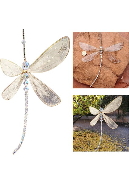 Dragonfly Crystal, Dragonfly Pencere Asılı Dekor, Veranda Bahçe Çim Için Kristal Dragonfly Kolye Süsleme (Yurt Dışından) fırsatları
