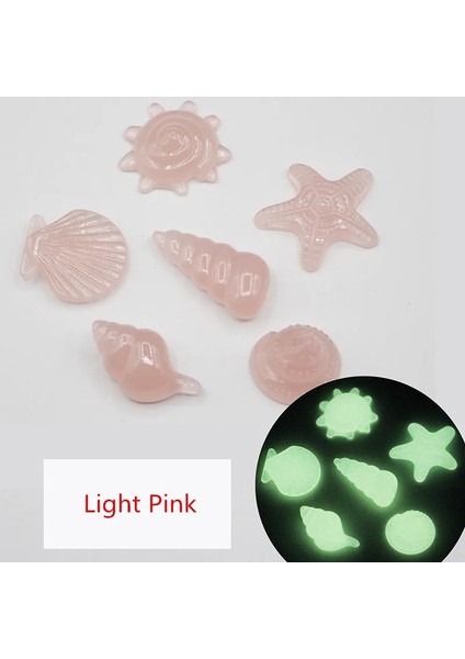 H0001-3 Stili 50 Parça Adet Karanlık Taşlarda Glow Denizyıldızı Coell Şekilli Dekoratif Bahçe Akvaryum Balık Tankı Havuz Manzara Aydınlık Taş (Yurt Dışından)