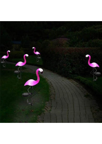 B Tarzı Güneş Enerjisi Bahçe Işık Güzel Pembe Flamingo Çim Dekor Bahçe Kazık Peyzaj Lambası Dış Aydınlatma (Yurt Dışından) modelleri