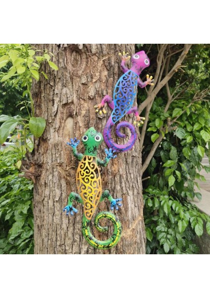Sarı Stil Demir Sanat Gecko Süsler Açık Metal Kertenkele Sanatı Veranda Için Asılı Heykel Veranda Duvar Çit Için Metal Açık Süslemeleri (Yurt Dışından) fiyatları