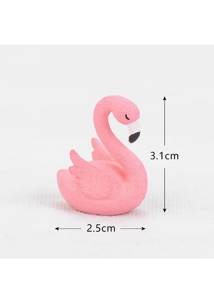 Kanat Stilini Aç Pembe Flamingo Heykelcik Minyatür Sevimli Kuş Peri Bahçe Dekor Mikro Peyzaj Etli El Yapımı Zanaat Hediye Anahtarlık Aksesuarı (Yurt Dışından) fiyatları