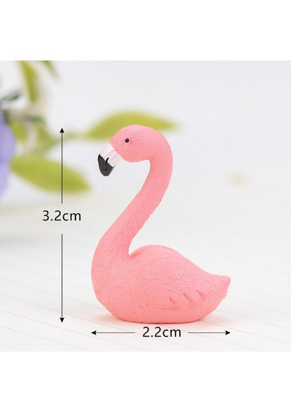 Kanat Stilini Aç Pembe Flamingo Heykelcik Minyatür Sevimli Kuş Peri Bahçe Dekor Mikro Peyzaj Etli El Yapımı Zanaat Hediye Anahtarlık Aksesuarı (Yurt Dışından) modelleri