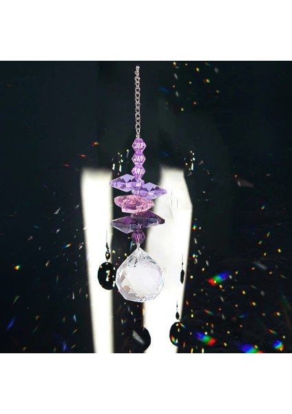 J Tarzı Suncatcher Kristal Rüzgar Çanları Kalp Kolye El Yapımı Güneş Işığı Yakalayıcı El Yapımı Bahçe Pencere Düğün Perdesi Dekor Sunburst (Yurt Dışından)