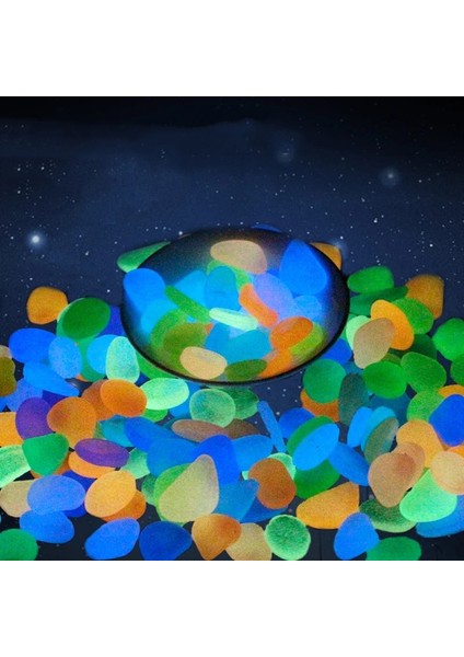 100 Adet F Tarzı Glow Çakıl Taşları Parlayan Taşlar Glow Ev Balık Tankı Bahçe Dekorasyonu Aydınlık Karanlıkta Parlayan Aksesuar Hediye Için (Yurt Dışından)
