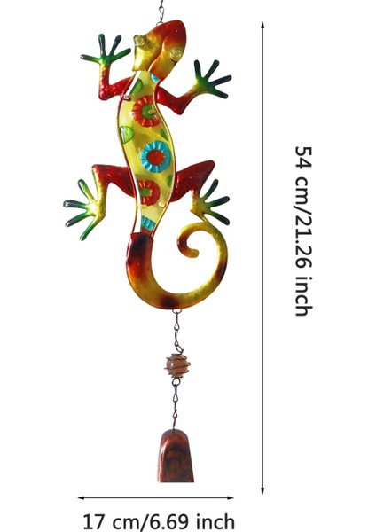 1 Adet Sarı Stil Metal Gecko Duvar Dekoru Gecko Sanat Zanaat Heykeller Kertenkele Açık Arka Bahçe Sundurma Çim Çit Bahçe Duvar Dekorasyonu (Yurt Dışından)