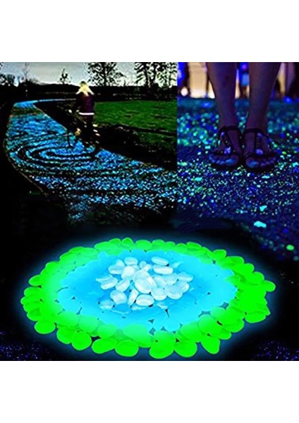 Mor Tarzı 100 Adet Adet Işıklı Taşlar Bahçe Çakılları Parlayan Taşlar Yürüyüş Yolları Için Kayalar Bahçe Yolu Veranda Çim Bahçe Yard Dekor (Yurt Dışından) fırsatları