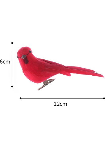 Kırmızı 12CM Tarzı 1 Adet El Yapımı Köpük Tüy Yapay Papağan Taklit Kuş Modeli Heykelcik Köpük Kuşlar Papağan Ev Bahçe Dekorasyon Süsleme (Yurt Dışından)