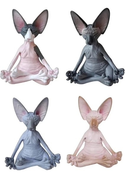 B Tarzı Kedi Meditasyon Heykeli Koleksiyon Figürler Minyatür Dekor Sfenks Masaüstü Dekorasyon Hayvan Modeli Şekil Ev Dekorasyonu x Modeli (Yurt Dışından) fiyatları