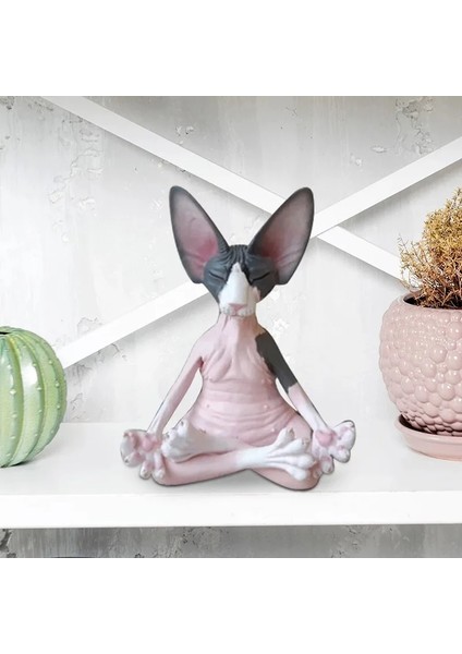 B Tarzı Kedi Meditasyon Heykeli Koleksiyon Figürler Minyatür Dekor Sfenks Masaüstü Dekorasyon Hayvan Modeli Şekil Ev Dekorasyonu x Modeli (Yurt Dışından) indirimleri
