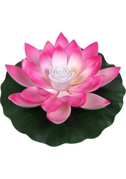 R Stili 18CM cm Yapay Yüzen Lotus Gece Lambası LED Enerji Tasarruflu Lotus Lambası Bahçe Havuzu Gölet Çeşmesi Dekorasyonu Için (Yurt Dışından)