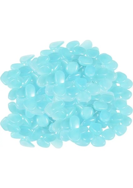 Lacivert Tarzı 200 Adet Bahçe Işıklı Parlayan Taş Çakıl (Yeşil Mavi Turuncu Mor Her Renk) Bahçe Dekorasyonu (Yurt Dışından)