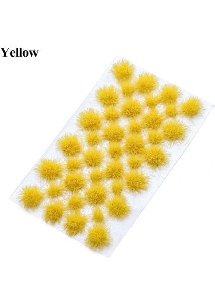 Sarı-39 Adet Tarzı Pcs 5mm Simülasyon Modeli Kum Sahne Dıy Malzeme Suni Çim Tufts Minyatür Çim Çalılar Bitki Küme Manzara Modeli (Yurt Dışından)