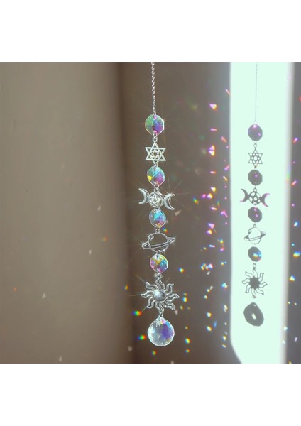 E Stili Suncatcher Kristal Yıldız Güneş Rüzgar Çanları Elmas Prizmalar Asılı Işık Yakalayıcı Gökkuşağı Pencere Perdeleri Kolye Ev Deocr Yapmak (Yurt Dışından) fiyatları